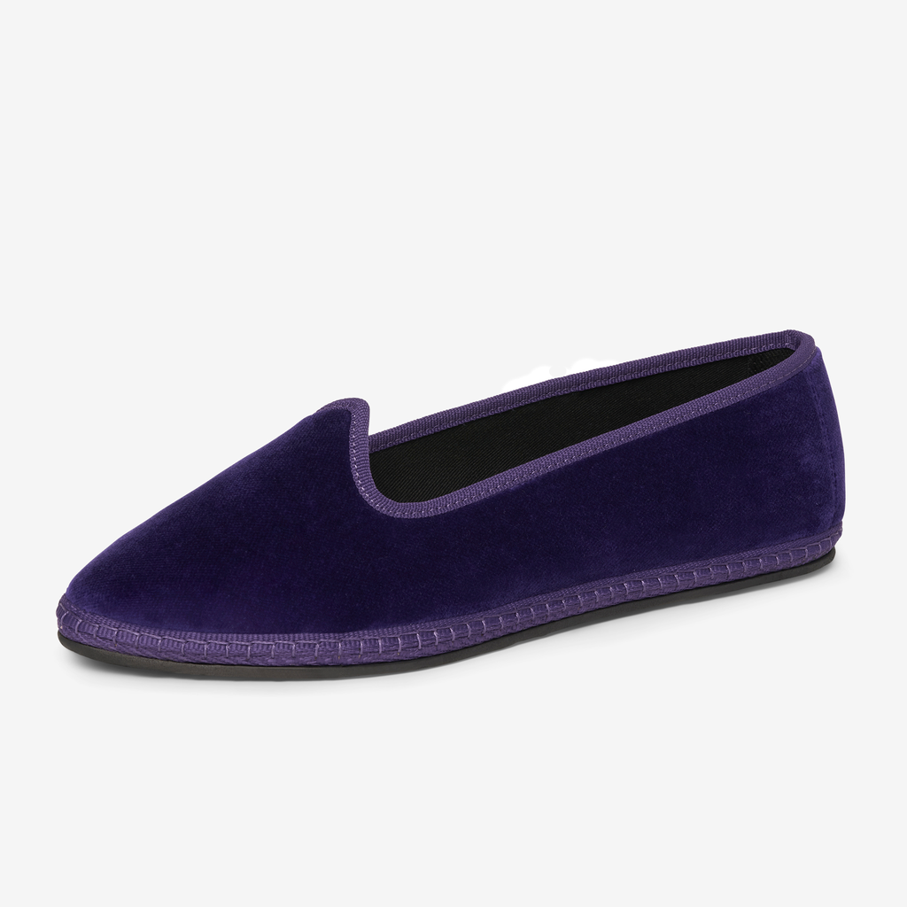fuxia viola violet fruilane piedaterre furlane slippers papusse velvet velluto velvetshoes brodsky scarpe friuli